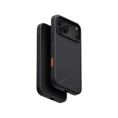 Uniq Hybrid Lino MagSafe Case for iPhone 18 Pro - Charcoal Grey